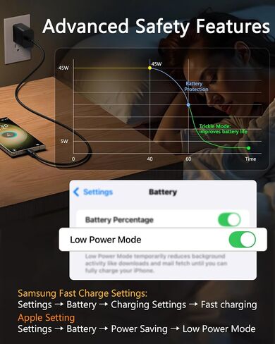 20W USB C Charger,Huntkey USB-C Power Adapter PD Type c Fast Charger Block USBC Wall Charger for iPhone 14/13/12/11/X/XR Series,Samsung Galaxy S22/S20,Google Pixel Series,iPad Pro and More in Saudi Arabia