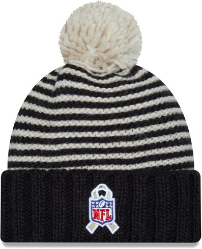 New Era Women's NFL 2023 Salute to Service Cuffed Pom Knit Hat in Saudi Arabia
