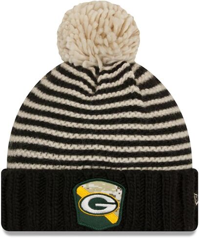 New Era Women's NFL 2023 Salute to Service Cuffed Pom Knit Hat in Saudi Arabia