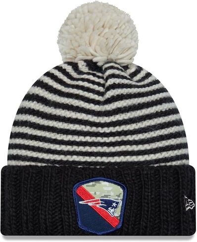 New Era Women's NFL 2023 Salute to Service Cuffed Pom Knit Hat in Saudi Arabia