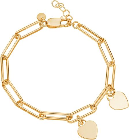 MyNameNecklace Personalized Rory Bracelet with Custom Heart Charms - Diamond Option - by MYKA in Kuwait