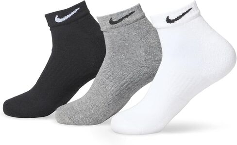 Nike Men's 3-pack Everyday Cushion Low-Cut Training Socks SX7670-964 White Gray Black (as1, numeric, numeric_12, numeric_15, regular, regular, Grey Multi) in Saudi Arabia