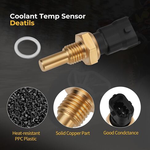M MATI Coolant Temp Sensor for Can-AM ATV SidexSide Roadster for Sea-Doo Boats Watercraft Pontoons for Ski-Doo Snowmobile 278002895 420222425 711222425 420222426 in Saudi Arabia