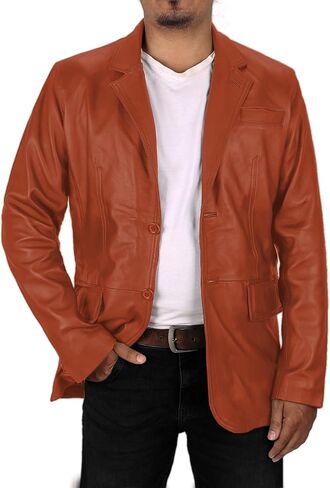 Laverapelle Men's Genuine Lambskin Leather Coat (Black, Blazer Jacket) - 2402004 in Saudi Arabia