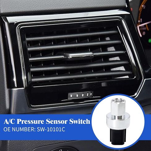 Hisport SW-10101C A/C مكيف الهواء مكيف الهواء مفتاح مستشعر متوافق مع LINCOLN MKT MKX MKX AVIATRAL Continental Mark LT ، Ford Edge Escape Mustang F-650 Fiesta Bronco Explorer Fusion Maverick in Saudi Arabia