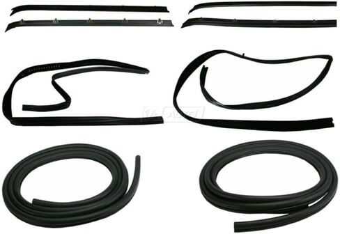نافذة الباب الأمامي تشغيل Sweep Felts Weatherstrip Seals مجموعة من أجل GMC لـ Jimmy لـ C3500 لـ K/R/V 2500/1500 Suburban لـ K/R/V 3500/2500/1500 Truck KG1008A-8 1AWSS001444444 in Saudi Arabia
