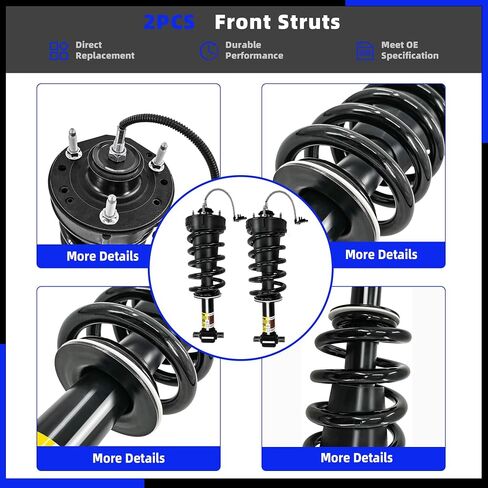 19353951 580-435 2Pcs Front Struts Shock Absorber Assembly w/Magnetic with Electronic Suspension Compatible with 2007-2014 Cadillac Escalade Chevy Tahoe Suburban Gmc Yukon Sierra 1500 in Kuwait
