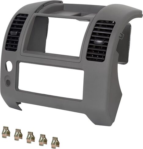 وحدة التحكم في مركز Ecotric Center Dash متوافق مع Nissan Frontier 2005-2020 جهاز تقليم أدوات القطع لرقم الجزء 68259-ZP16D ، رمادي in Saudi Arabia