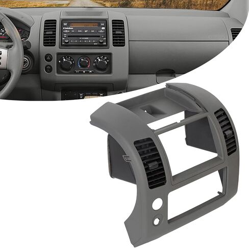 وحدة التحكم في مركز Ecotric Center Dash متوافق مع Nissan Frontier 2005-2020 جهاز تقليم أدوات القطع لرقم الجزء 68259-ZP16D ، رمادي in Saudi Arabia