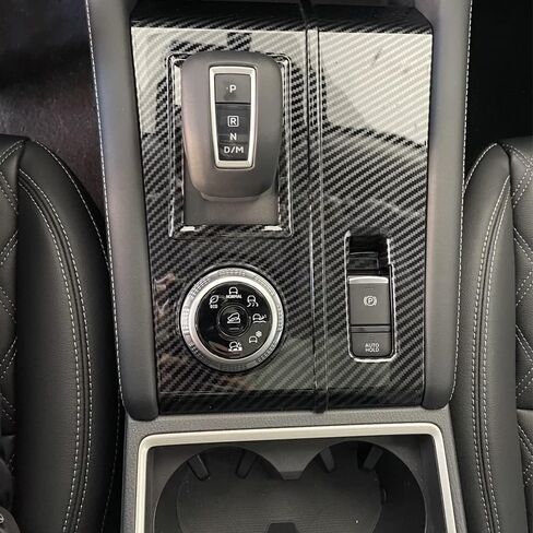تغطية تغطية وحدة التحكم في مركزية تقليم مقبضات إطار ، ABS Carbon Carbon Center Censole Gear Cover ، متوافق مع Mitsubishi Outlander 2022-2023 in Saudi Arabia