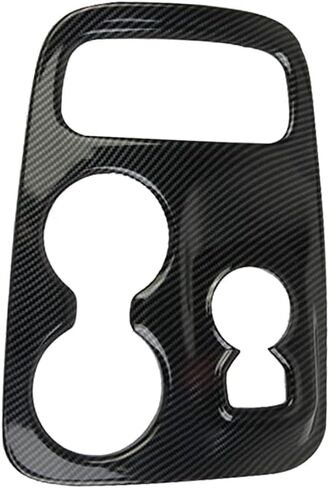 Center Console Gear Shift Panel Cover Trim, ABS Carbon Fiber Grain Center Console Cup Holder Frame Trim, Compatible with Dodge 2014-2017 Durango in Saudi Arabia