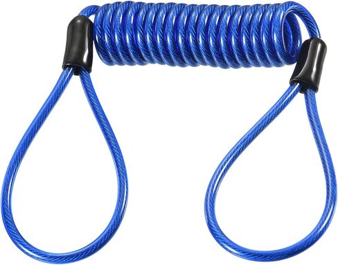 Disc Lock Security Steel Cable - Plastic Coated Spring Reminder Wire Anti-Theft Rope, Apply to Outdoors Protection (3.5mmx1.5m, Green) in Kuwait