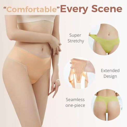 Women C-amel Concealer Cover Panties Seamless Breathable G-String Thongs No Feminine Panty Lines Hider Underwear in Saudi Arabia