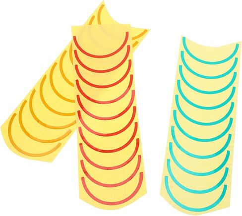 Homoyoyo 3Sheets ملصقات تحديد مقياس الضغط على شكل قوس الملصقات ذات اللون الأحمر والأخضر لمقاييس ضغط الهواء لسهولة التثبيت وقراءات دقيقة in Saudi Arabia