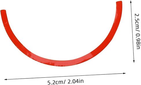 Homoyoyo 3Sheets ملصقات تحديد مقياس الضغط على شكل قوس الملصقات ذات اللون الأحمر والأخضر لمقاييس ضغط الهواء لسهولة التثبيت وقراءات دقيقة in Saudi Arabia