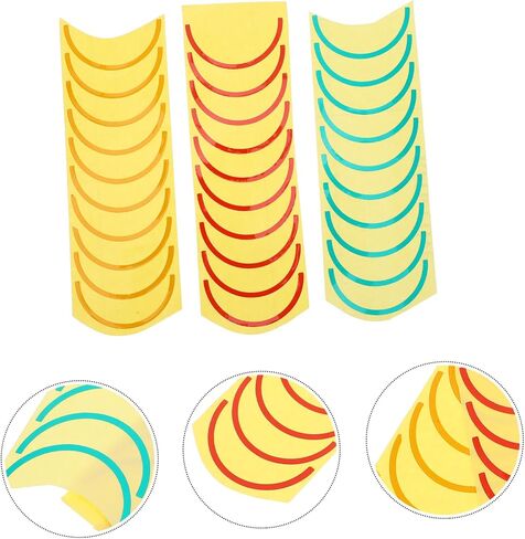 Homoyoyo 3Sheets ملصقات تحديد مقياس الضغط على شكل قوس الملصقات ذات اللون الأحمر والأخضر لمقاييس ضغط الهواء لسهولة التثبيت وقراءات دقيقة in Saudi Arabia
