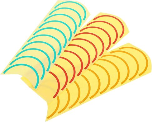 Cabilock 3sheets مقياس الضغط المقاوم للطقس شارات سهلة تطبيق ملصقات التعريف على شكل قوس لأدوات ضغط الهواء الملصقات لكل ورقة in Saudi Arabia