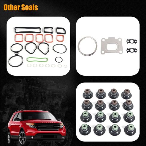 مجموعة حشية رأس HS54997 Cylinder متوافقة مع Ford Edge Focus Explorer Escape Taurus Taurus for Lincoln MKZ MKC MKT 2012-2018 2.0L L4 26592PT VS50730 in Kuwait