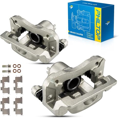 PHILTOP 19B3100 19B3101 Rear Disc Brake Caliper Assembly Kia Hyundai For Optima 2006-2010, Sonata 2006-2008 3.3L 2.4L, Sportage 2005-2010, Tucson 2005-2009 Pair Set of 2 Rear Driver and Passenger Side in Saudi Arabia