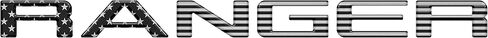 Grille Letter Inserts - Compatible with 2019-2023 Ranger Gloss White in Saudi Arabia
