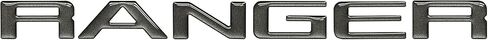 Grille Letter Inserts - Compatible with 2019-2023 Ranger Gloss White in Saudi Arabia