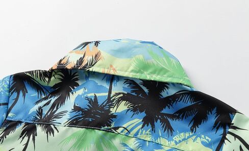 Mud Kingdom Boys Hawaiian Shorts Set Beach Outfit Printed Button Down Shirt and Shorts 2 Piece Summer in Saudi Arabia