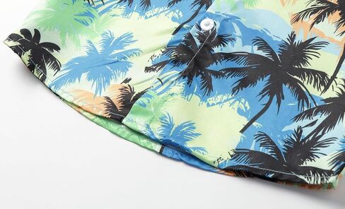 Mud Kingdom Boys Hawaiian Shorts Set Beach Outfit Printed Button Down Shirt and Shorts 2 Piece Summer in Saudi Arabia