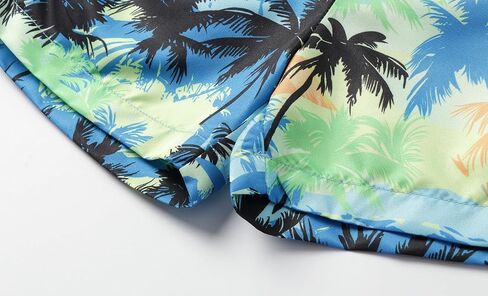 Mud Kingdom Boys Hawaiian Shorts Set Beach Outfit Printed Button Down Shirt and Shorts 2 Piece Summer in Saudi Arabia