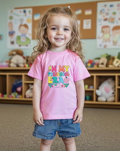 Toddler Kids First Day of Preschool Shirt Pre K Shirts for Girls Boys Hello Prek Tshirt Back to School Cotton Tee 2T 3T 4T in Saudi Arabia