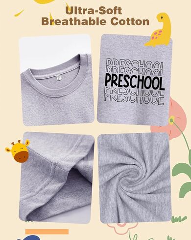 طفل الأطفال الصغار في اليوم الأول من قميص ما قبل المدرسة قبل القمصان k للفتيات يا فتي in Kuwait