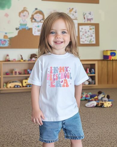Toddler Kids First Day of Preschool Shirt Pre K Shirts for Girls Boys Hello Prek Tshirt Back to School Cotton Tee 2T 3T 4T in Saudi Arabia
