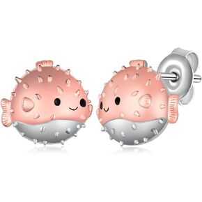 Chinchilla Earrings 925 Sterling Silver Animal Earrings Jewelry Gift for Women in Kuwait