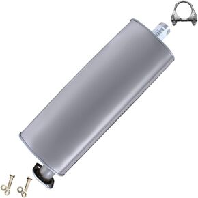 العادم الشمالي الشرقي | كاتم الصوت العادم الفولاذ المقاوم للصدأ متوافق مع 2006-2010 Jeep Commander | 2005-2010 جيب جراند شيروكي | 3.7L | 5.7L | 4.7L | المشبك المجاني والمسامير والمكسرات in Saudi Arabia