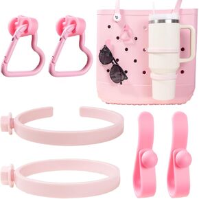 LETGO Cup Holder for Bogg Bag – Compatible with Stanley 30oz/40oz Tumblers, Bogg Bag Accessories Insert Hook Carabiner Keychain Holder Charms (New White) in Kuwait