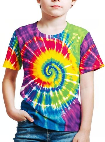 Frogwill Boys Girls Shirts 3D Graphic T-Shirt Neon Clothes Short Sleeve Animal Print Tee 5-13 Years in Kuwait