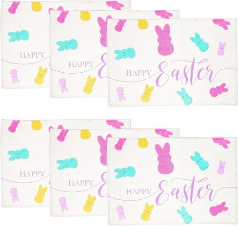 Happy Bunny Easter Table Runner Easter Spring Decorations for Table Indoor Home Party Decor 72 Inchs Long in Saudi Arabia