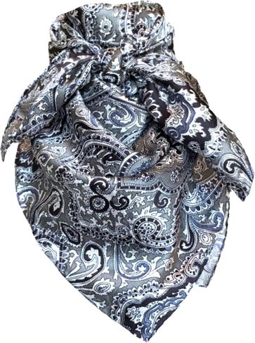 Wyoming Traders 20" Equestrian Horse Reining 100% Silk Cowboy Bandana Wild Rag Scarf XSmall Mini in Saudi Arabia