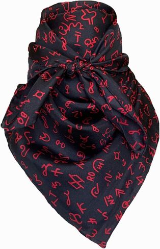 Wyoming Traders 20" Equestrian Horse Reining 100% Silk Cowboy Bandana Wild Rag Scarf XSmall Mini in Saudi Arabia