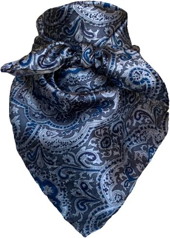 Wyoming Traders 20" Equestrian Horse Reining 100% Silk Cowboy Bandana Wild Rag Scarf XSmall Mini in Saudi Arabia
