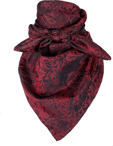Wyoming Traders 20" Equestrian Horse Reining 100% Silk Cowboy Bandana Wild Rag Scarf XSmall Mini in Saudi Arabia