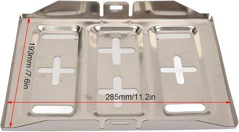 Battery Tray, Stainless Steel Sturdy Reliable Battery Mounting Tray with Fixing Screws Universal for Car, 7.6 x 11.2 inch in Saudi Arabia