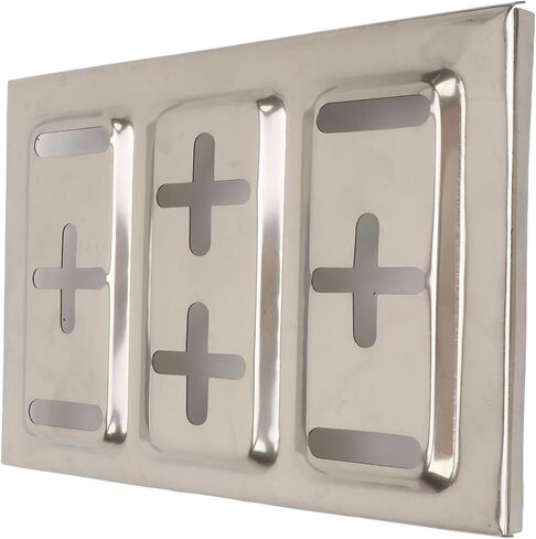 Battery Tray, Stainless Steel Sturdy Reliable Battery Mounting Tray with Fixing Screws Universal for Car, 7.6 x 11.2 inch in Saudi Arabia