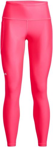 Under Armour Womens HeatGear Armour High Waisted No Slip Ankle Leggings, (683) Pink Shock / / White, 2X Tall in Kuwait