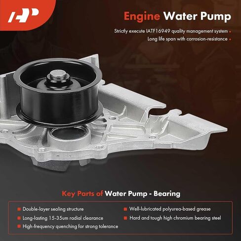 مجموعة حزام توقيت محرك A-premium مع مضخة المياه متوافقة مع فولكس واجن بارات 1998-2005 و Audi A4 1998-2001 ، A4 Quattro 1998-2001 ، A6 1999-2001 ، A6 Quattro 1999-2001-2.8L in Saudi Arabia
