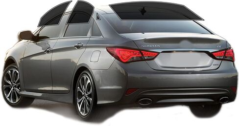 Precut Windows Tint Film All Sides Cars Sun Flocking Protection Privacy Anti Shatter Glass 2 Ply Film أي مجموعة تينت للظلال لـ Hyundai Sonata 2011-2014 in Kuwait
