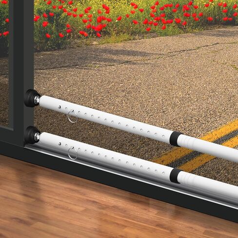 1 Pack Sliding Door Security Bar, Window Security Bar, Adjustable Door & Window stoppers Security, Upgrade Security for Home, Travel, Dorm in Kuwait