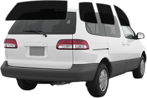 Precut Windows Tint Film All Sides Cars Sun Blocking Protection Privacy Anti Shatter Glass 2 Ply Film Any Tint Shade kit for Toyota Sienna 1998-2003 in Saudi Arabia
