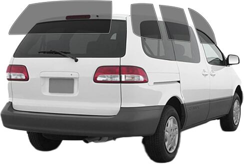 Precut Windows Tint Film All Sides Cars Sun Blocking Protection Privacy Anti Shatter Glass 2 Ply Film Any Tint Shade kit for Toyota Sienna 1998-2003 in Saudi Arabia
