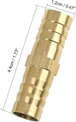 X AUTOHAUX 14mm Brass Barb Hose Fitting Straight Connector Adaptor for Air Water Gas Oil in Saudi Arabia
