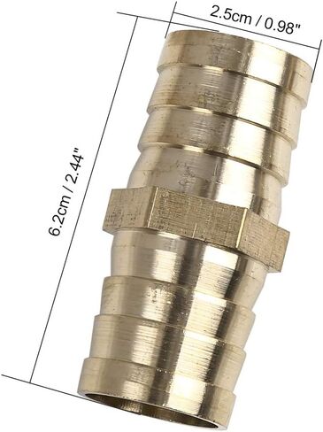 X AUTOHAUX 14mm Brass Barb Hose Fitting Straight Connector Adaptor for Air Water Gas Oil in Saudi Arabia